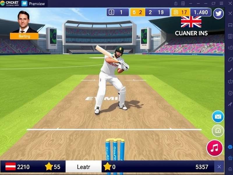 Cricket Legendary Hero Batting Interface